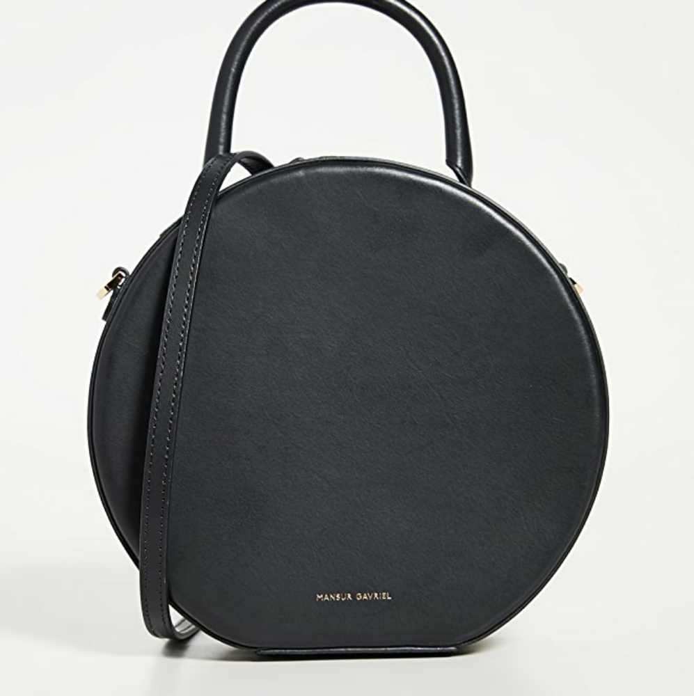 MANSUR GAVRIEL Calfskin Leather Circle Cro…